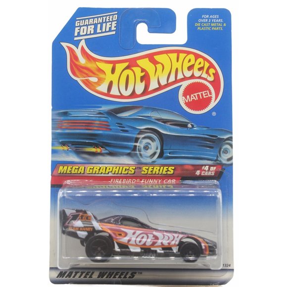 1986 Hot Wheels Jaune Speed Fleet Firebird Funny Car Black Wall